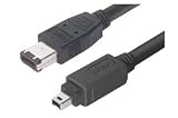 IEEE-1394 Firewire Cable, Type 1 - Type 2, 5.0m