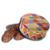1 and 1 2 lb Bavarian Style Cinnamon Roasted Almonds Tin - Diamonds by Catoctin Kettle Korn