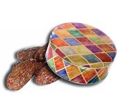 1 and 1 2 lb Bavarian Style Cinnamon Roasted Almonds Tin - Diamonds by Catoctin Kettle Korn