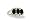 14K White Gold Genuine Oval Black Onyx 3-Stone Ring - Size 4