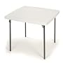 Lifetime 22315 37-Inch Square Folding Table, White Granite, 37-Inch Square Molded Top