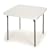 Lifetime 22315 37-Inch Square Folding Table, White Granite, 37-Inch Square Molded Top