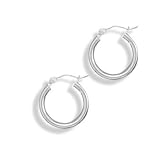 2mmX16mm Round Tube Hoop Earrings