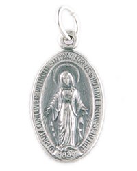 Small Oval Mary Charm