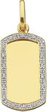 1/4ctw Diamond Dog Tag