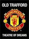 plaque metal 40x30 cm football anglais club manchester united