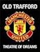 plaque metal 40x30 cm football anglais club manchester united