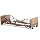 Invacare Low Electric Bed Package with Innerspring and Assist Rails - 5410LOW Low Electric Bed, 6632 Assist Rails, and 5185 Innerspring Mattress - BED38LOW-1633BED38LOW-1633