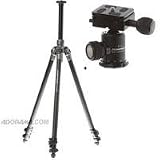 Flashpoint F-2127 Version II Carbon Fiber Tripod, 3 Section Leg Set, Supports 17.6 lbs., Maximum Height 57 inches, with F-1 Compact Tripod Ball Head with Quick Release