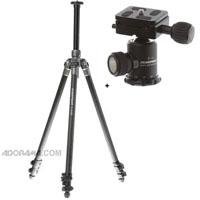 Flashpoint F-2127 Version II Carbon Fiber Tripod, 3 Section Leg Set, Supports 17.6 lbs., Maximum Height 57 inches, with F-1 Compact Tripod Ball Head with Quick Release