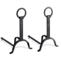 Blacksmith Vintage Iron Andirons Andiron by Associated Energy Systems