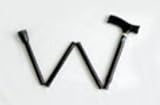 Adjustable Folding Cane - Black