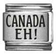 Canada Eh! Laser Italian Charm Bracelet Link