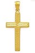 14K CROSS PENDANT FITS 4MM