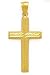 14K CROSS PENDANT FITS 4MM
