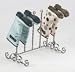 Heavy duty silver cast iron wellington boot rack