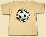 Wes & Willy Soccer Flags Tee, yellow