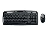 Logitech Cordless Desktop EX 110 - Keyboard - wireless - RF - mouse - USB / PS/2 wireless receiver - English - United Kindom