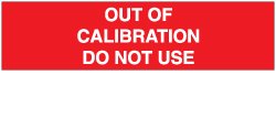 SPI Out Of Calibr 160/pk Adhes Qual Control Labels