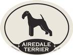 Airedale Terrier Euro Decal2008
