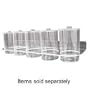 MHI39803000 - Sundry Jars, Plastic, Aluminum Lids, 6-1/2x4-1/4, Clear