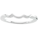 14K White Gold Bridal Engagement Band