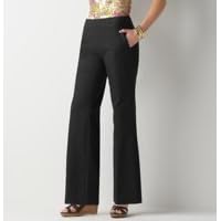 Buy Ann Taylor Loft Ladies Black Julie Cotton Linen Stretch Twill Wide Leg Pants by Ann Taylor LOFT