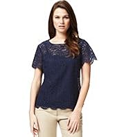 Autograph Lace Shell Top with Camisole