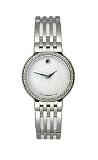 Movado Esperanza Diamonds & Ceramic White Museum Dial Women's Watch #0606072
