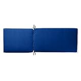Knife-edge Chaise Cushion in Sunbrella Blue - 75" x 23" - Frontgate