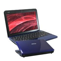 MSI U100-013US 10.1-Inch Blue Netbook - 3 Hour Battery Life