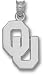 Oklahoma Sooners New OU 5/8 Pendant - Sterling Silver Jewelry