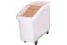 Tools & Hardware : Rubbermaid 3.5 Cu. Ft. Plastic Bin Truck With Retractable Clear Lid & Scoop
