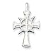 Sterling Silver Celtic & Iona Cross Pendant with 20 Inch Sterling Silver Chain
