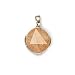 Sterling Silver & Rutilated Quartz Round Pendant