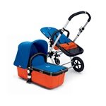 Bugaboo Cameleon Stroller - Orange Base - Blue Canvas