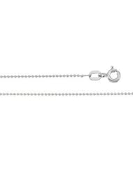 Solid Diamond Cut Bead Chain 14K Gold White Ch227 20 Inch