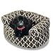 Lounge Hound Double Donut Dog Bed, Gray Courtyard