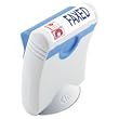 U. S. Stamp & Sign Clik! Premium Two-Color Message Stamp, "Faxed," Pre-Ink/Re-Ink, Blue/Red (4706)
