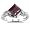 0.03 Cts Diamond & 2.10 Cts Garnet Ring in 14K White Gold-3.0