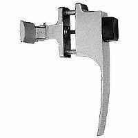 Stanley Hardware Aluminum Pushbutton Door Latch 12-4933