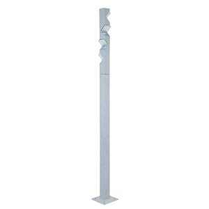 Eglo 87127A Melbourne-3, Silver Clear, 4-Light Acrylic Floor Light Fixture by Eglo