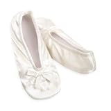 Isotoner Satin Pearl Ballerina Girls Slippers