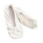 Isotoner Satin Pearl Ballerina Girls Slippers