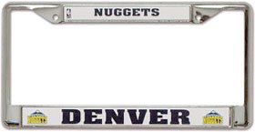 Americans Sport's Denver Nuggets Chrome License Plate Frame