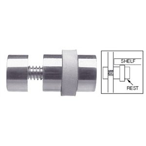 C.R. LAURENCE GSR600CH CRL Chrome Plated Glass Shelf Rests