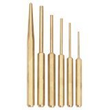 Solid Brass Pin Punch Set, 6 Pc. by Pit Bull