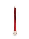 Pack of 12 Red Glittered Flameless LED Christmas Taper Candles 11 21SdFTcaMhL. SL160 Pack of 12 Red Glittered Flameless LED Christmas Taper Candles 11