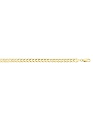 Ultralight Curb Chain Bracelet, 7mm, 10K Gold