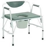 Deluxe Heavy Duty All-In-One Drop Arm Commode